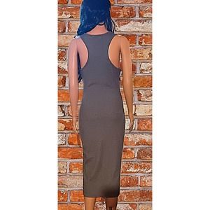 Sm. Pink Lily Heather Gray Jersey Knit Dress